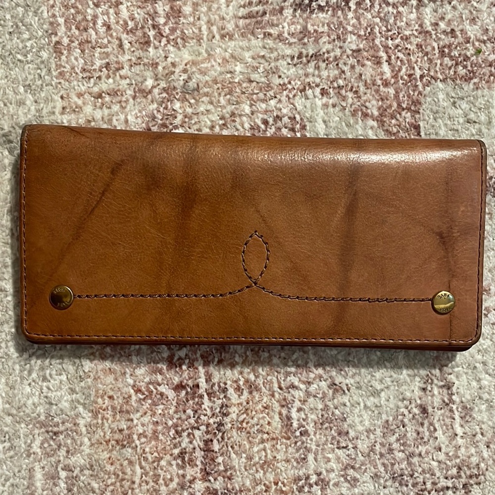 Frye Campus Slim Wallet - Saddle